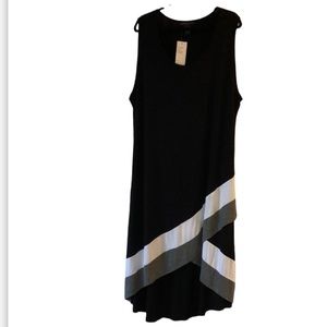 Beautiful black high low dress size 3X NWT